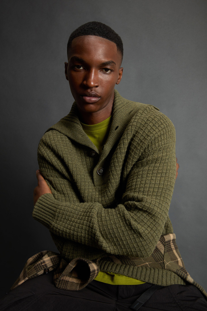 Maglione in misto lana vergine e cashmere by Todd Snyder Verde photo 4 | Woolrich