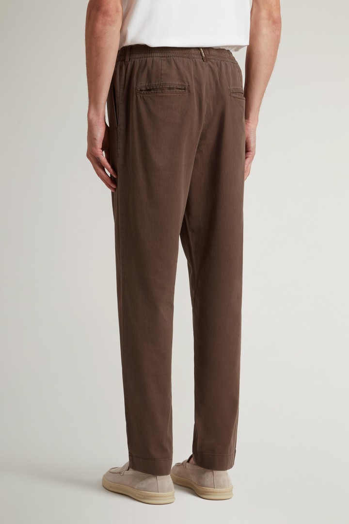 LINEN BLEND MILTON PANT GD Braun photo 2 | Woolrich