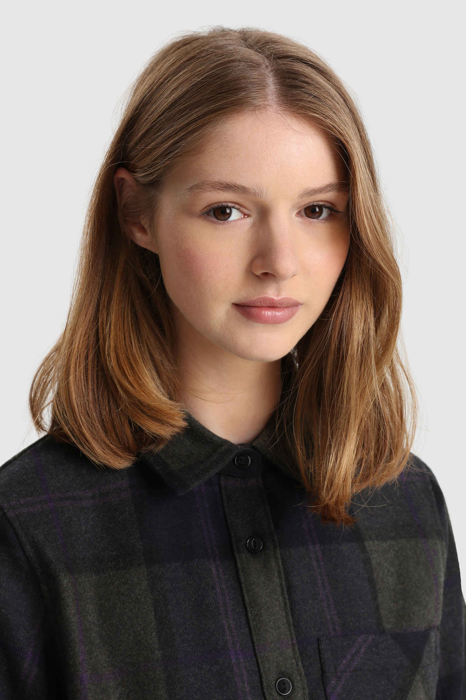 Wool Blend Boyfriend Flannel Shirt - Made in Usa Green photo 5 | Woolrich