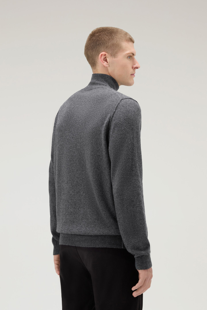 Turtleneck Sweater in Merino Wool Blend Gray photo 3 | Woolrich