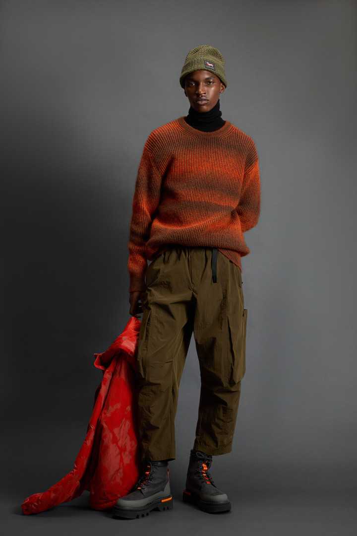 Pullover mit Rundhalsausschnitt aus Schurwollmischung by Todd Snyder Rot photo 3 | Woolrich