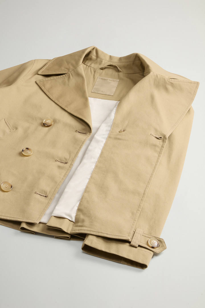 Pure Cotton Pea Coat Beige photo 8 | Woolrich