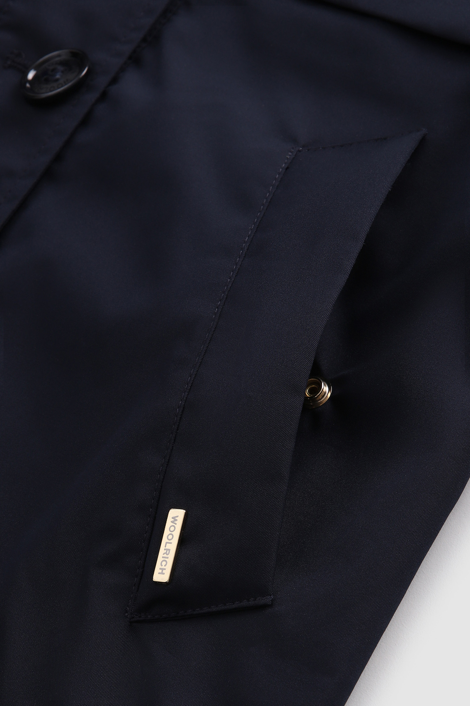 Trench da bambina in Stretch Twill blu photo 6 | Woolrich
