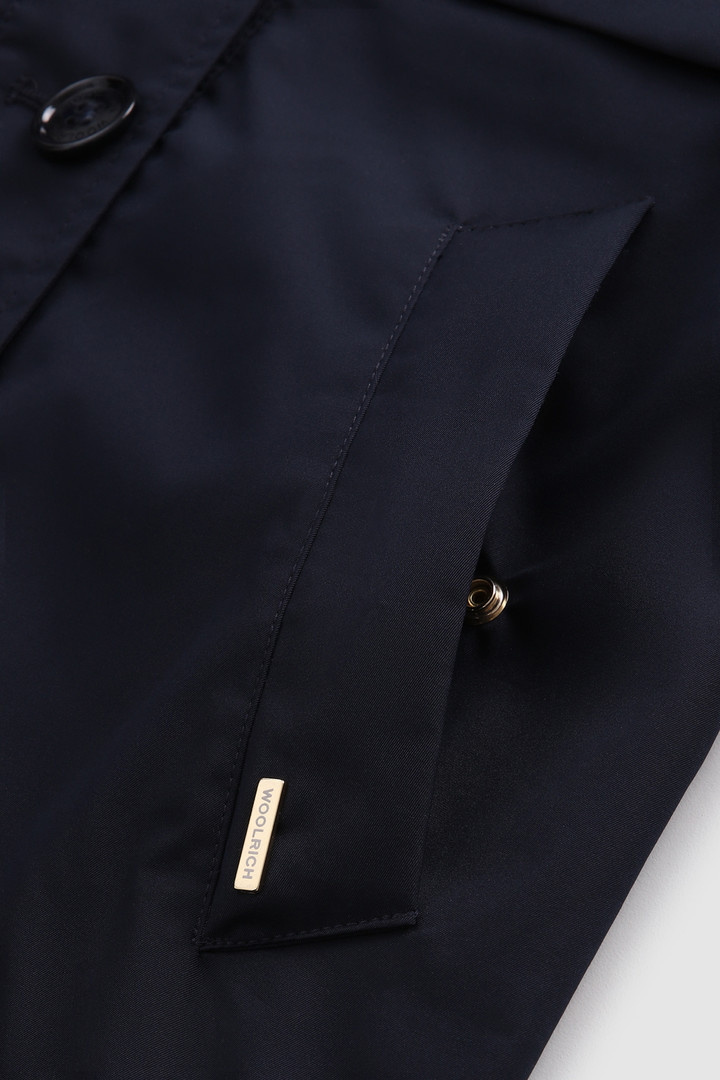 Trench da bambina in Stretch Twill blu photo 6 | Woolrich