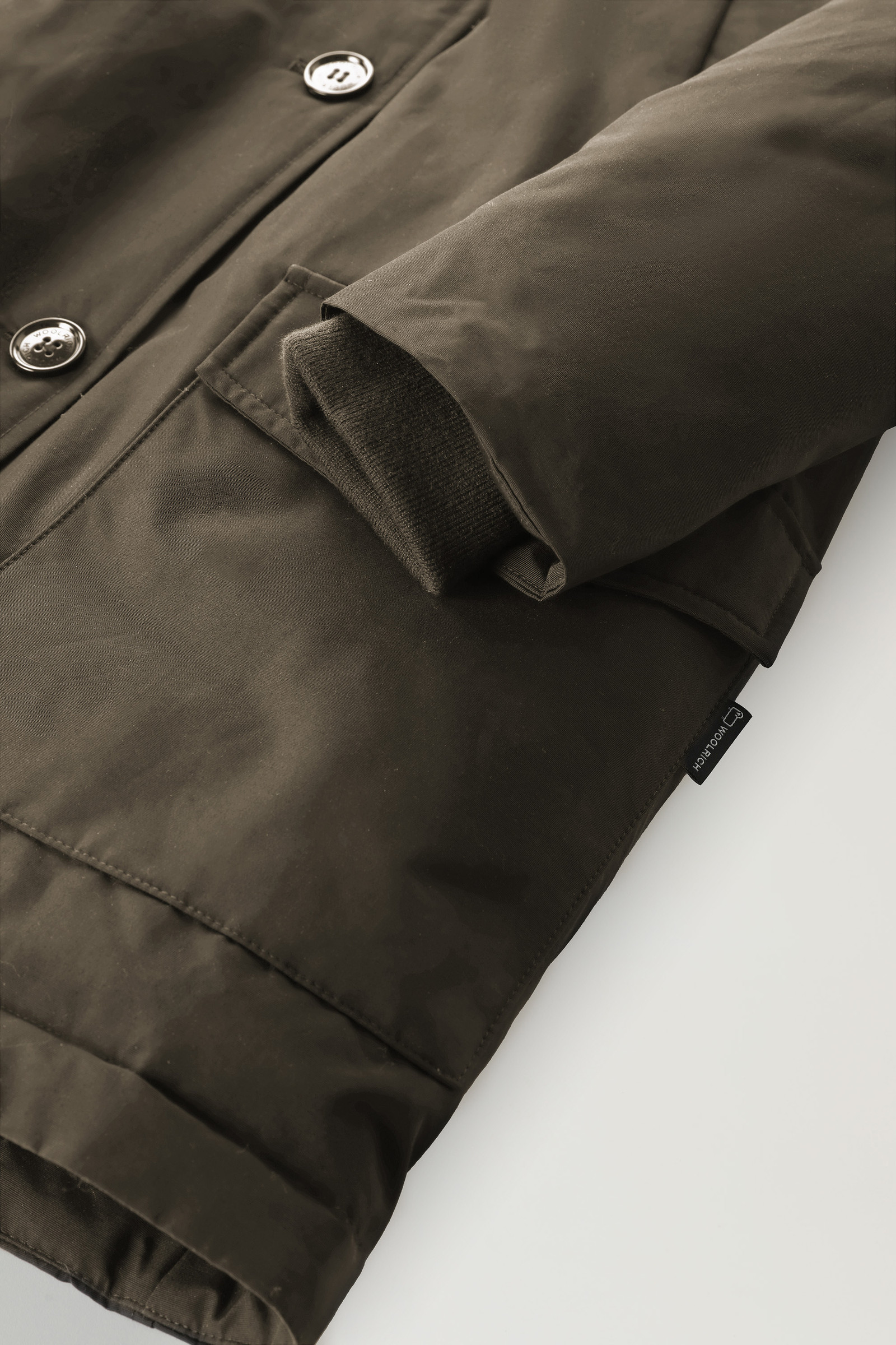 Arctic Parka in Ramar Cloth with Four Pockets Green photo 8 | Woolrich