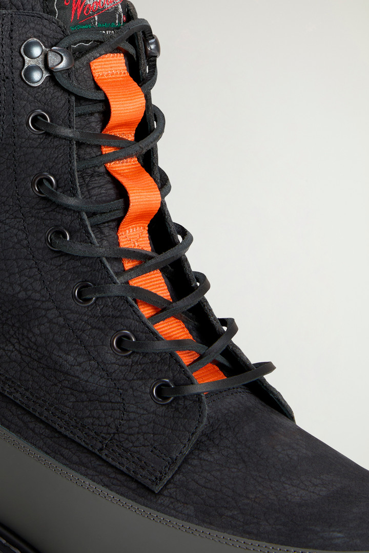 Ankle Boots in Tumbled Nubuck Leather by Todd Snyder Black photo 5 | Woolrich