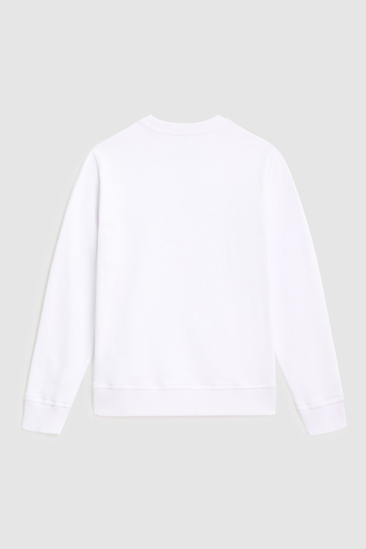 Sudadera niño de algodón con cuello redondo y logotipo