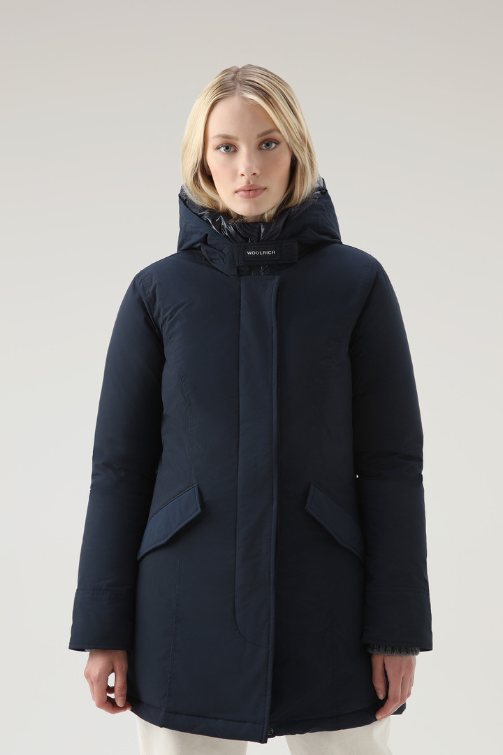 Woolrich Women Arctic Parka in Urban Touch Blue Size XS