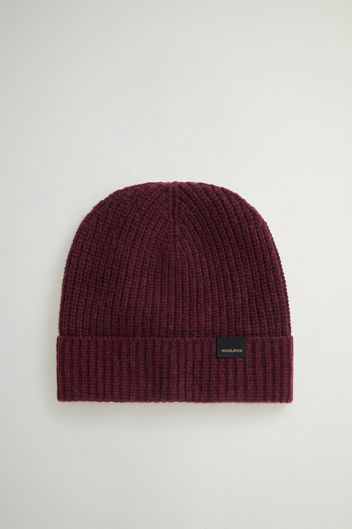 Beanie aus Merino-Schurwollmischung Violett photo 1 | Woolrich