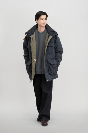 Parka en taffetas de nylon mélangé Noir photo 1 | Woolrich