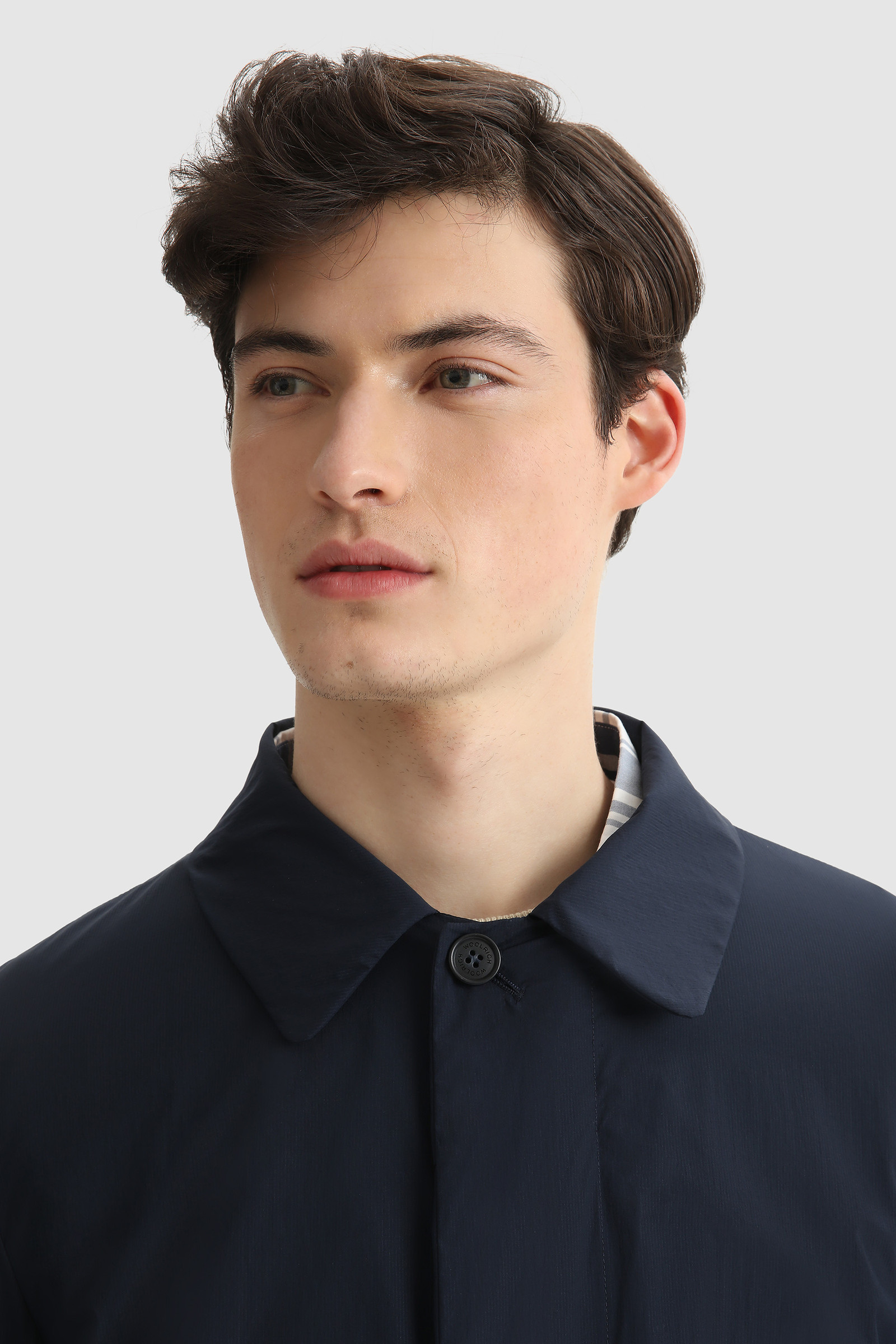 Ultralight Ripstop Nylon Carcoat Blue photo 5 | Woolrich