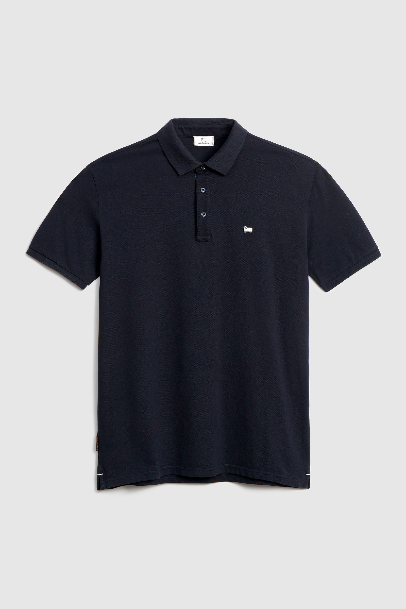 Polo Gracious en piqué de coton extensible bleu photo 4 | Woolrich