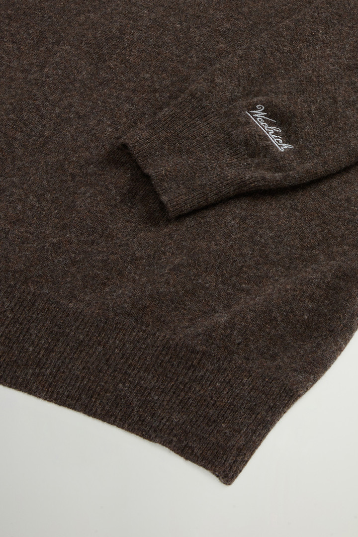 Pure Wool Crewneck Sweater Brown photo 6 | Woolrich