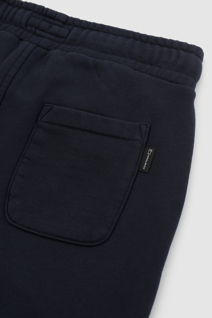 Pantalon de sport en coton molletonné pour garçon bleu photo 5 | Woolrich
