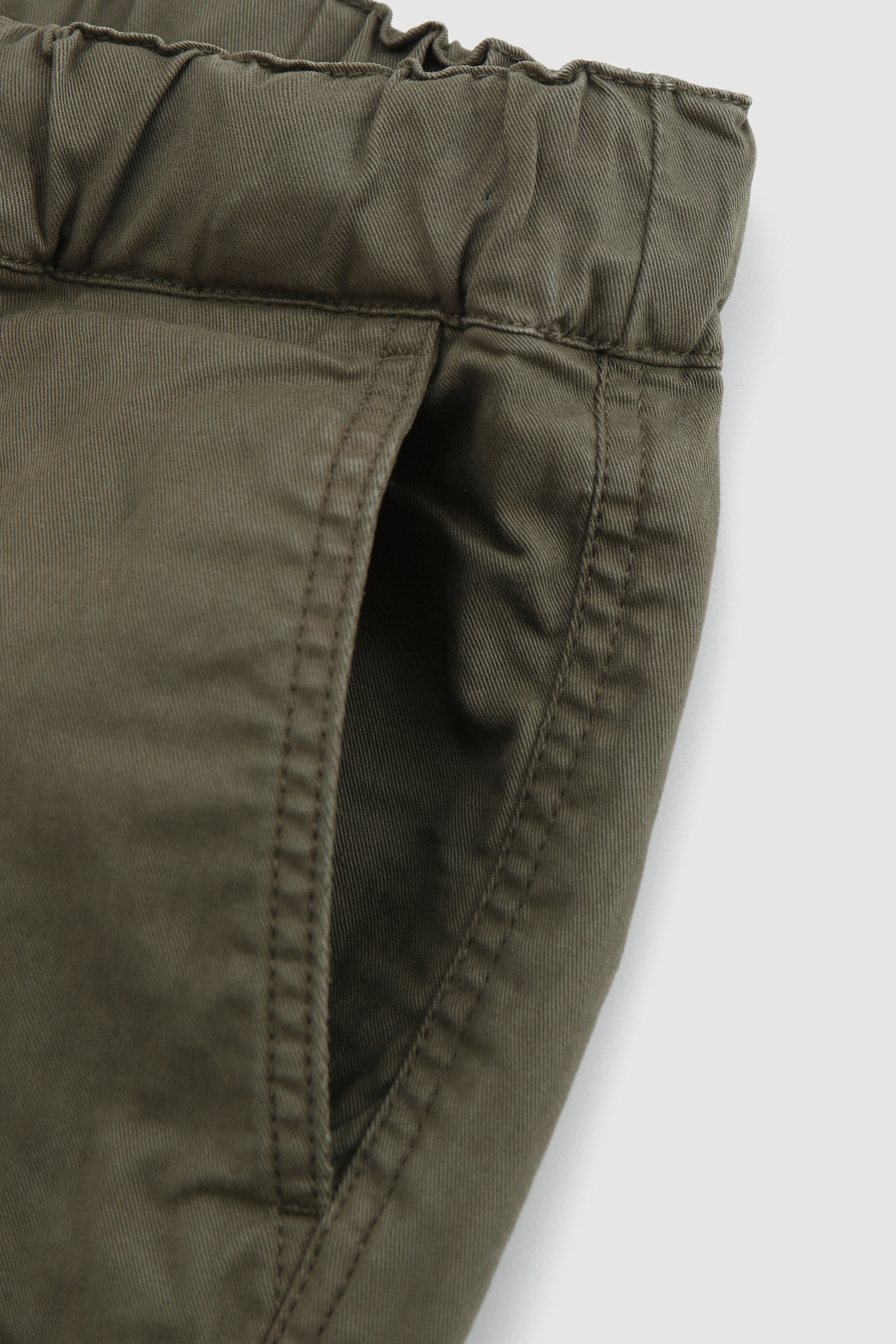 Shorts aus Stretch-Baumwoll-Twill für Jungen Grün photo 4 | Woolrich