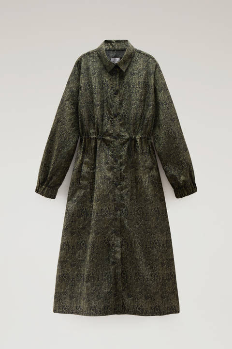 Robe en nylon crinkle Ripstop avec motif camouflage Vert photo 2 | Woolrich