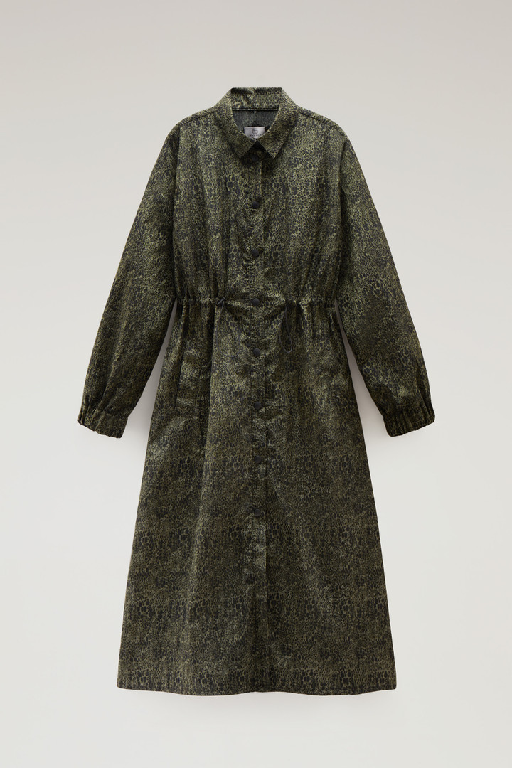 Robe en nylon crinkle Ripstop avec motif camouflage Vert photo 4 | Woolrich