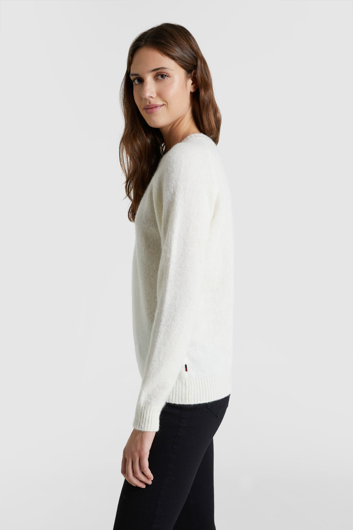Trui van alpaca met ronde hals