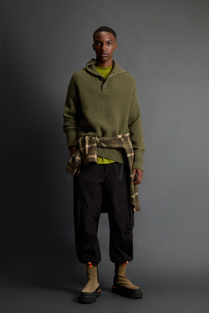 Maglione in misto lana vergine e cashmere by Todd Snyder Verde photo 2 | Woolrich