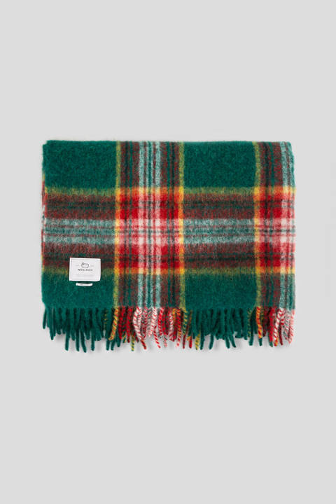 Blanket in an Alpaca, Mohair, and Wool Blend Green photo 2 | Woolrich