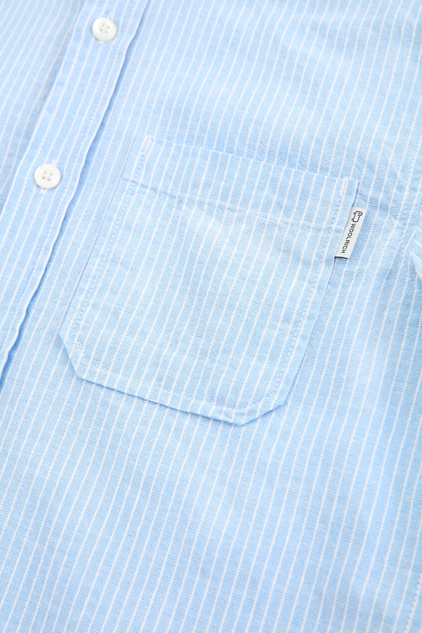 Boy's Linen Blend Shirt Blue photo 4 | Woolrich