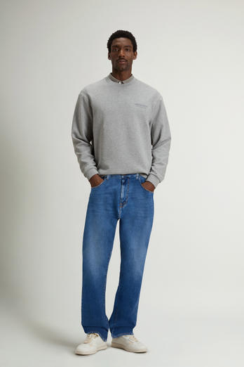 Contemporary Five-Pocket Jeans in Stretch Cotton Denim Blue photo 1 | Woolrich