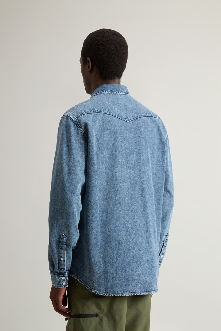 Camicia in denim di puro cotone Blu photo 3 | Woolrich