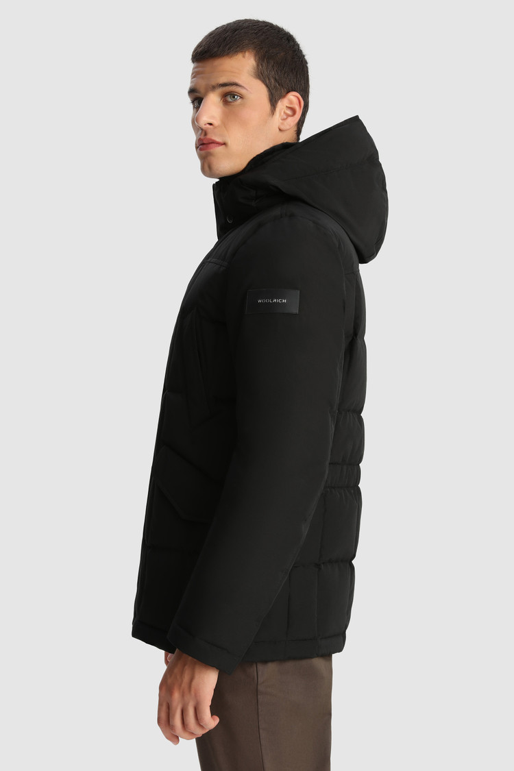 Wattierte Feldjacke Blizzard mit verdecktem Verschluss