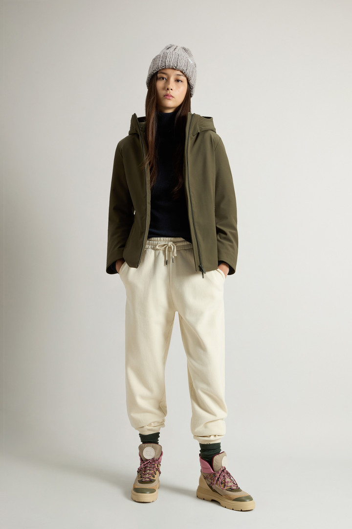 Short Firth Parka in Tech Softshell Green photo 2 | Woolrich