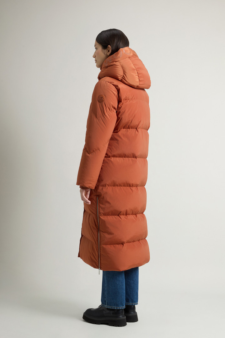 Aurora Long Parka in Stretch Nylon Brown photo 3 | Woolrich