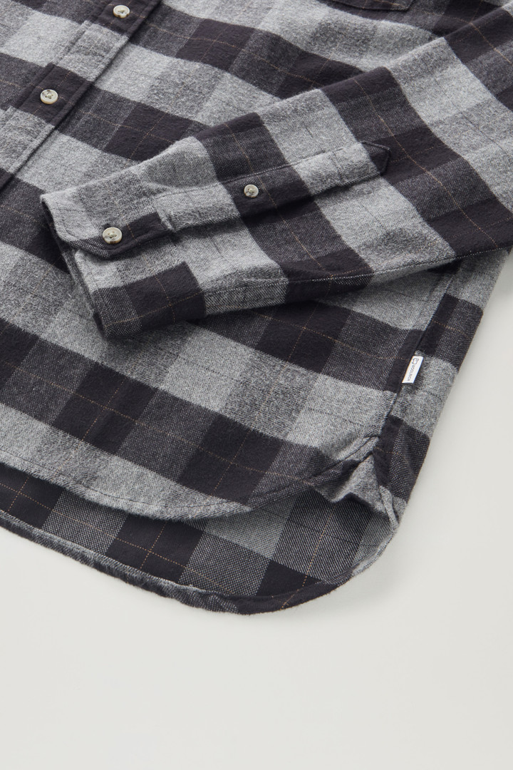 Traditional Flannel Check Shirt Gray photo 7 | Woolrich