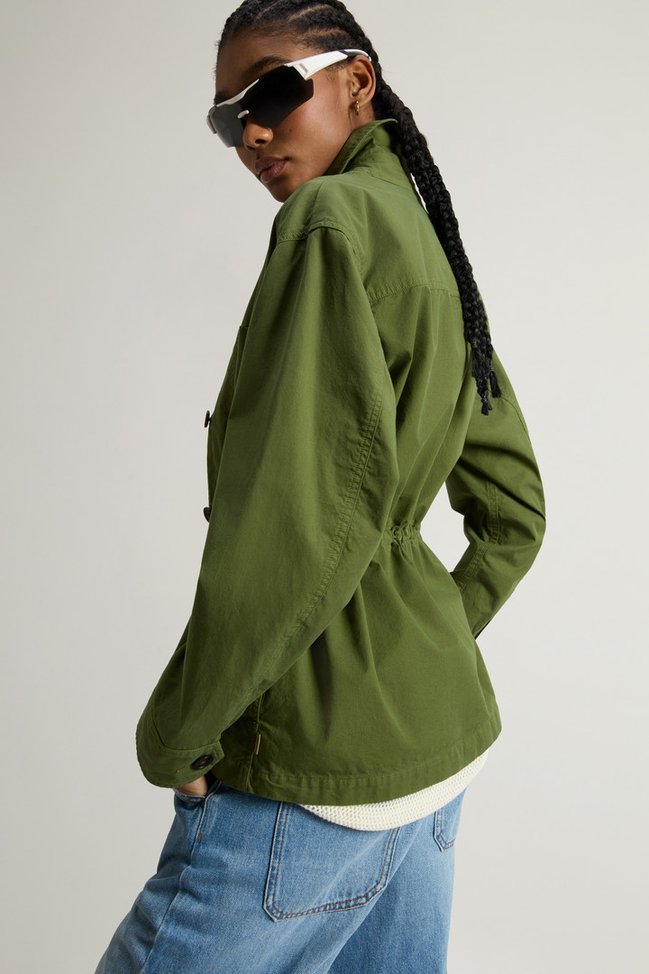 Garment-Dyed Pure Cotton Overshirt Green photo 4 | Woolrich