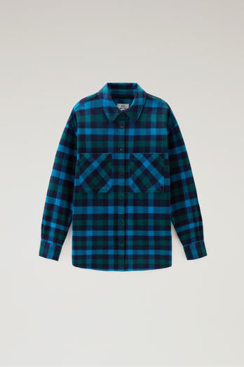 Flannel Check Shirt Green | Woolrich