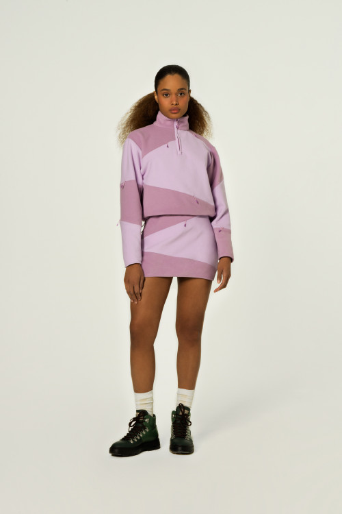 Jupe en coton molletonné Daniëlle Cathari / Woolrich rose | Woolrich