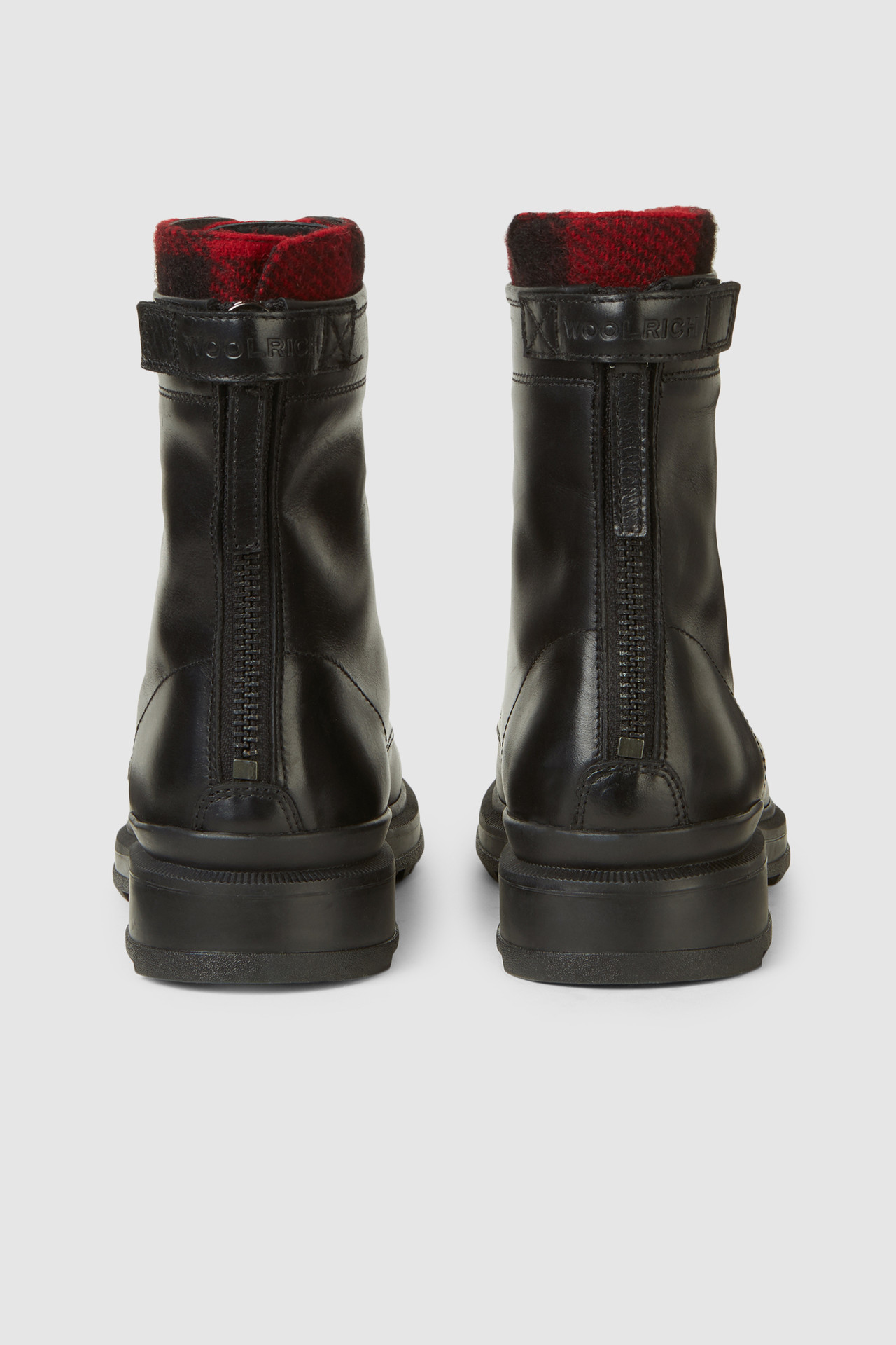Work Boot With Check Pattern