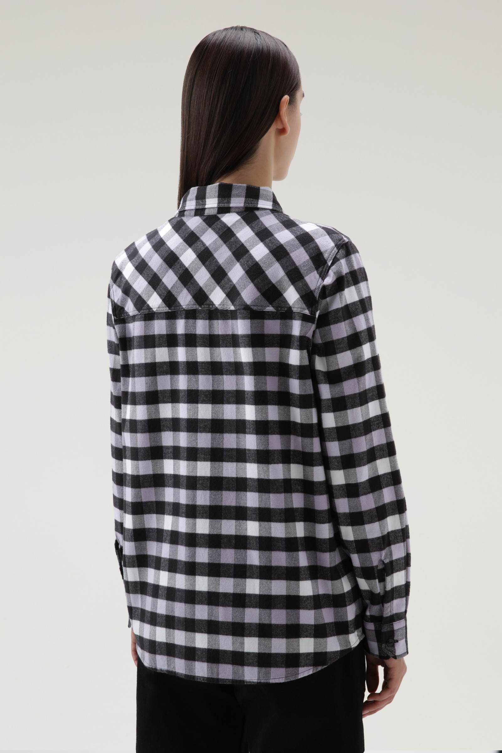 Traditional Check Flannel Shirt Black photo 3 | Woolrich