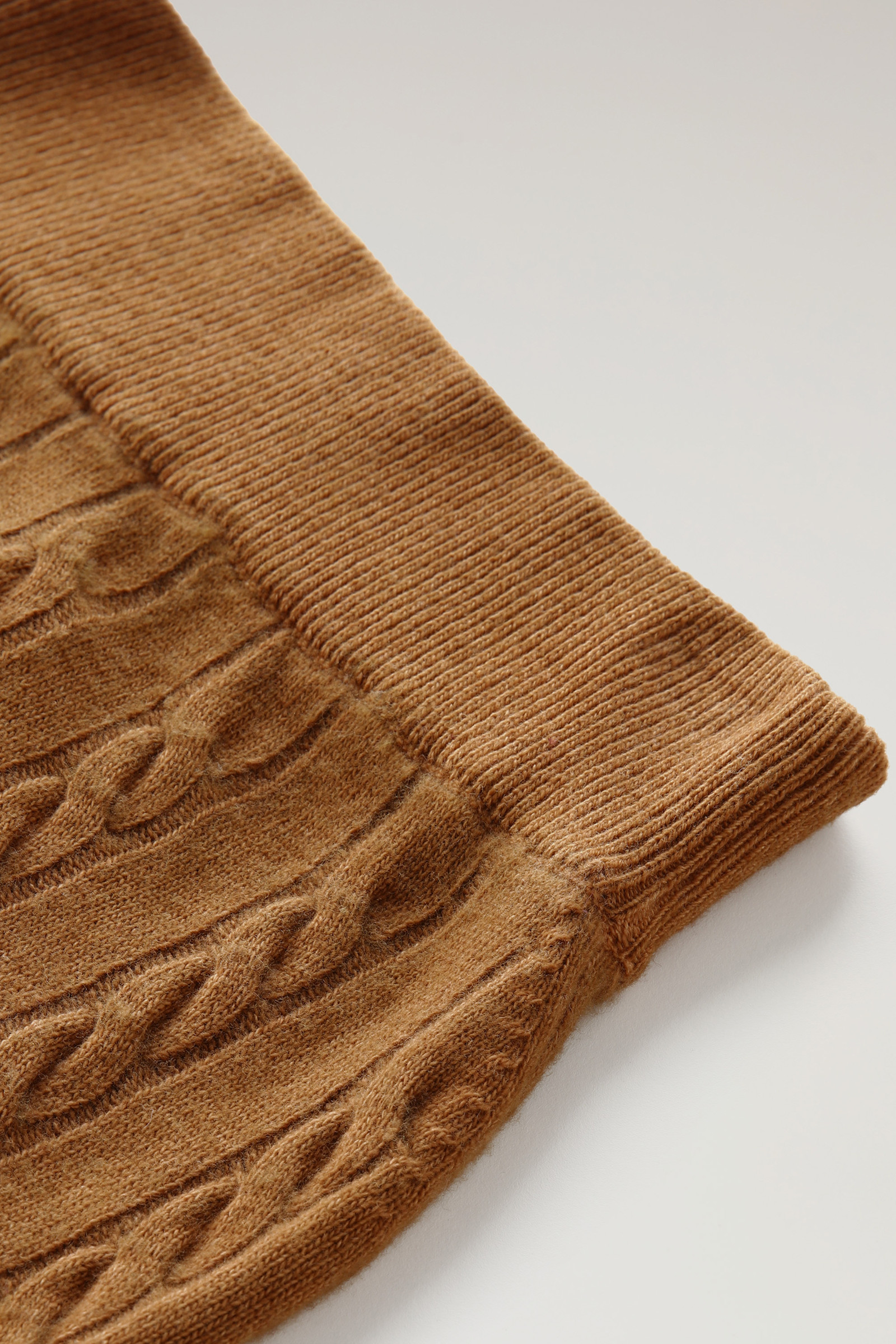 Garment-dyed Cable-knit Skirt Brown photo 5 | Woolrich