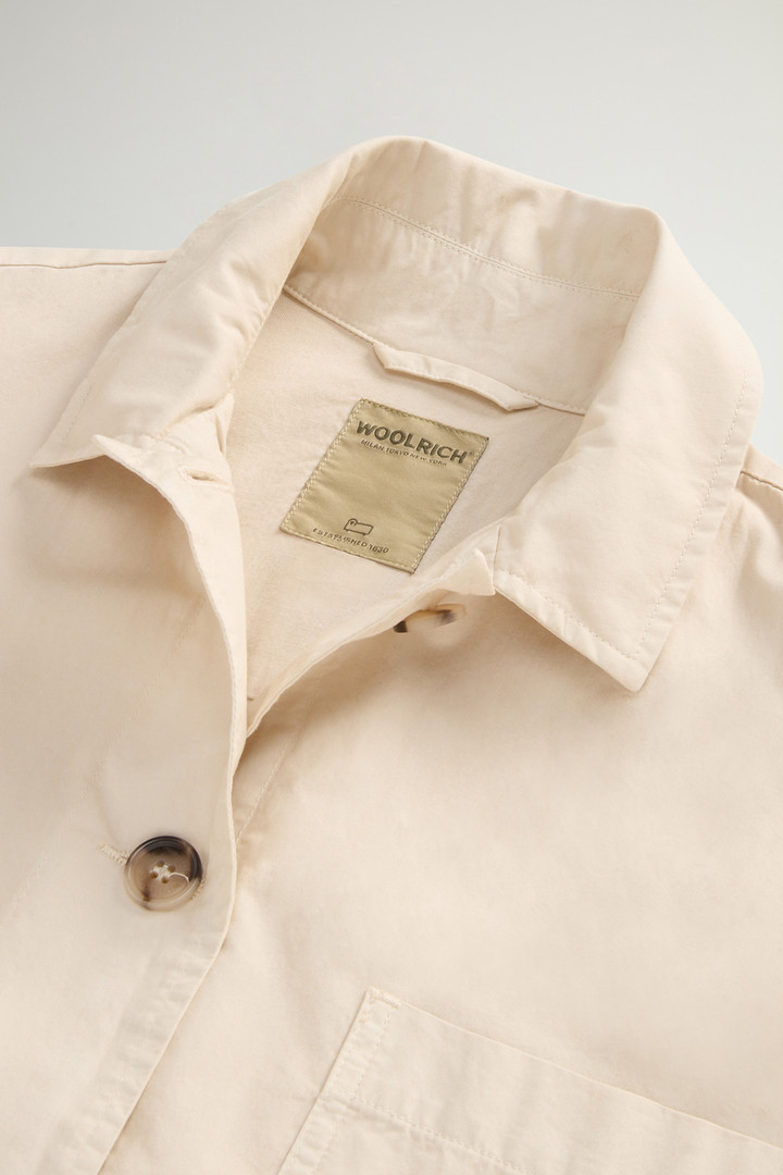 Garment-Dyed Pure Cotton Overshirt Beige photo 6 | Woolrich