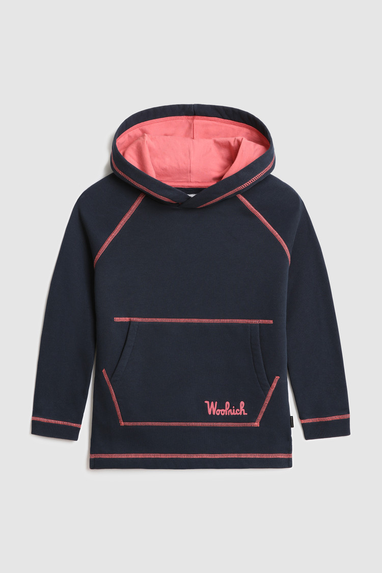 Hoody voor meisjes met kangoeroezak