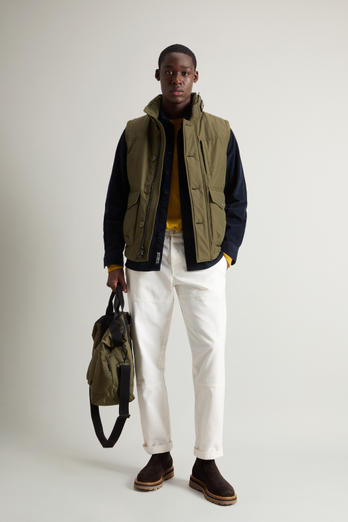 Gilet in Ramar Cloth imbottito Verde | Woolrich