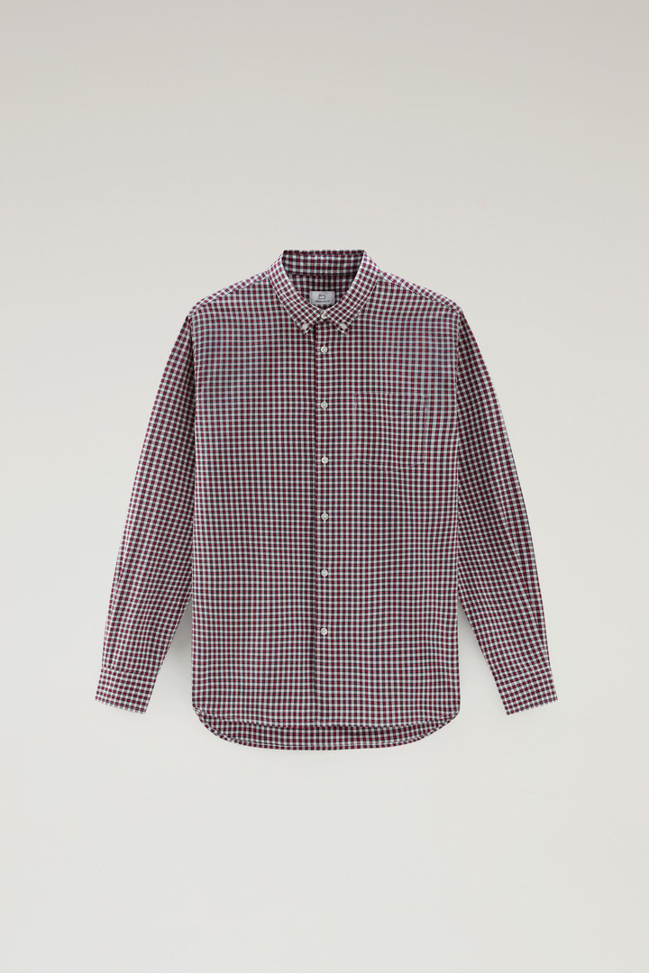 Checked Madras Shirt in Pure Cotton Red photo 5 | Woolrich