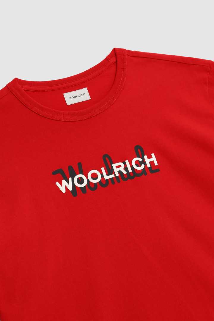Makro-Logo-Baumwoll-T-Shirt