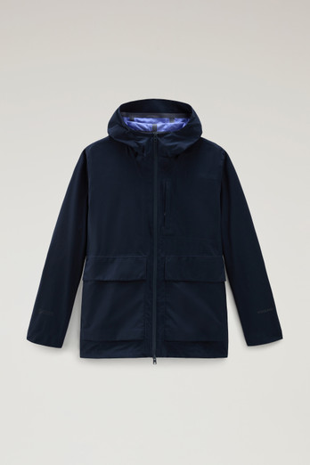 Woolrich Teton GORE-TEX レインコート Mサイズ紺色 Men's Jacket in WINDSTOPPER GORE-TEX blue | Woolrich US