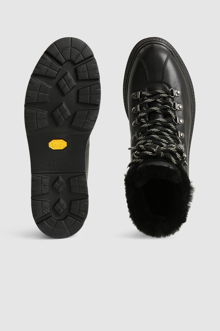 Leather sheepskin Hiking boots