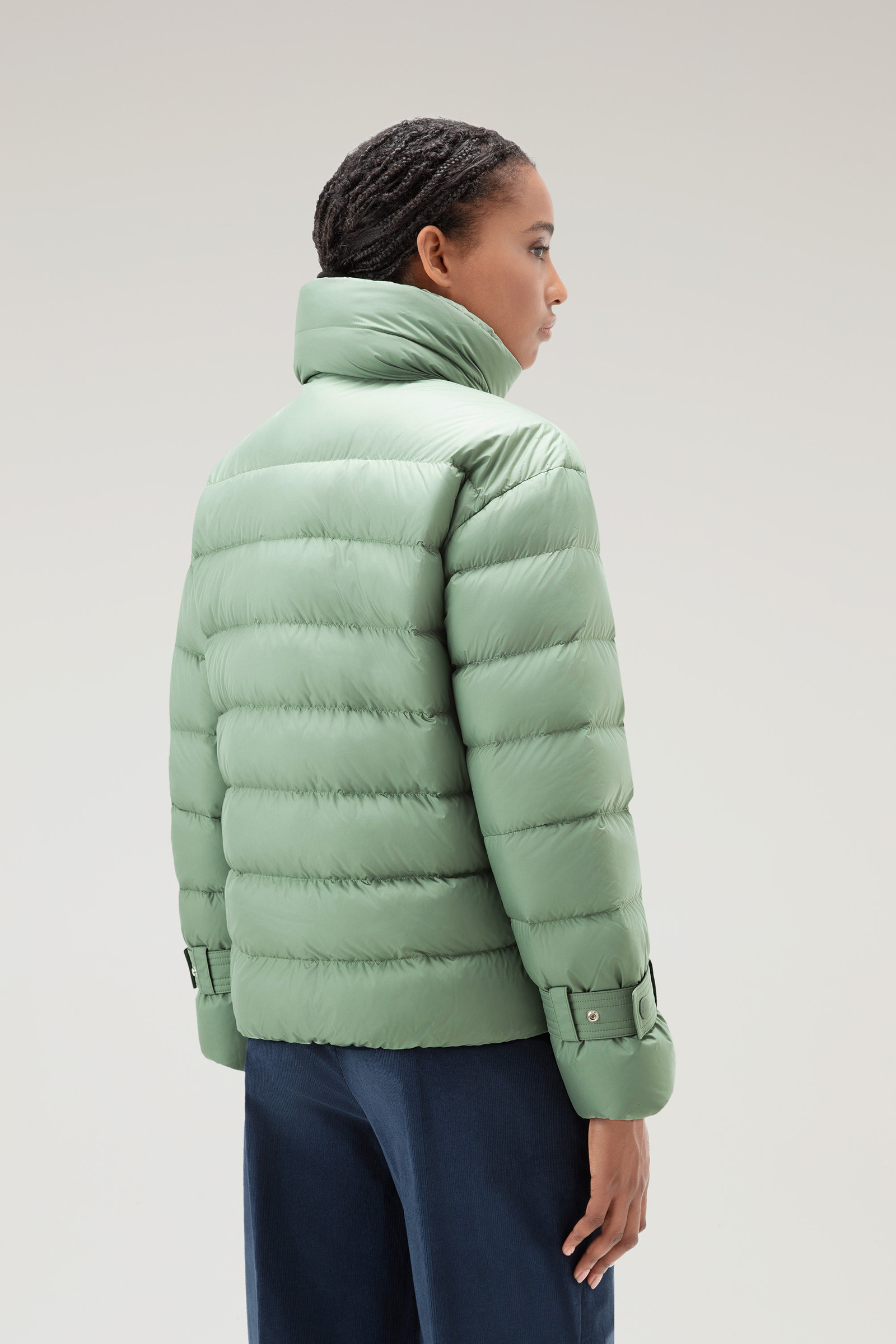Doudoune Ellis en microfibre vert photo 3 | Woolrich