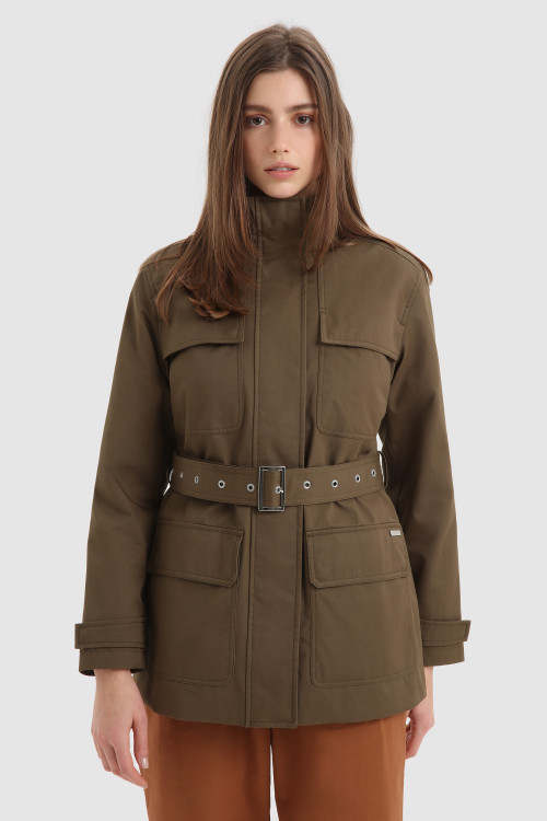 Veste ultralégère Havice Field avec capuche dissimulée vert | Woolrich