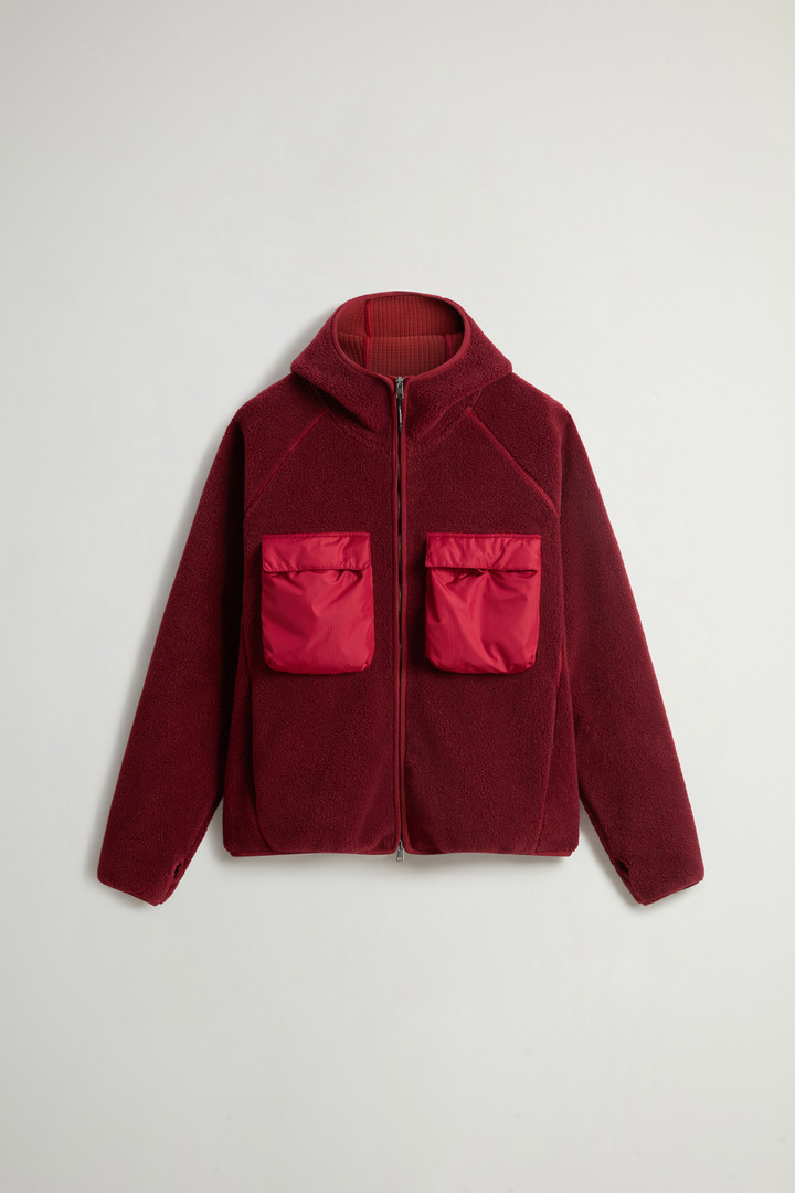 Felpa ibrida full-zip con cappuccio Rosso photo 8 | Woolrich