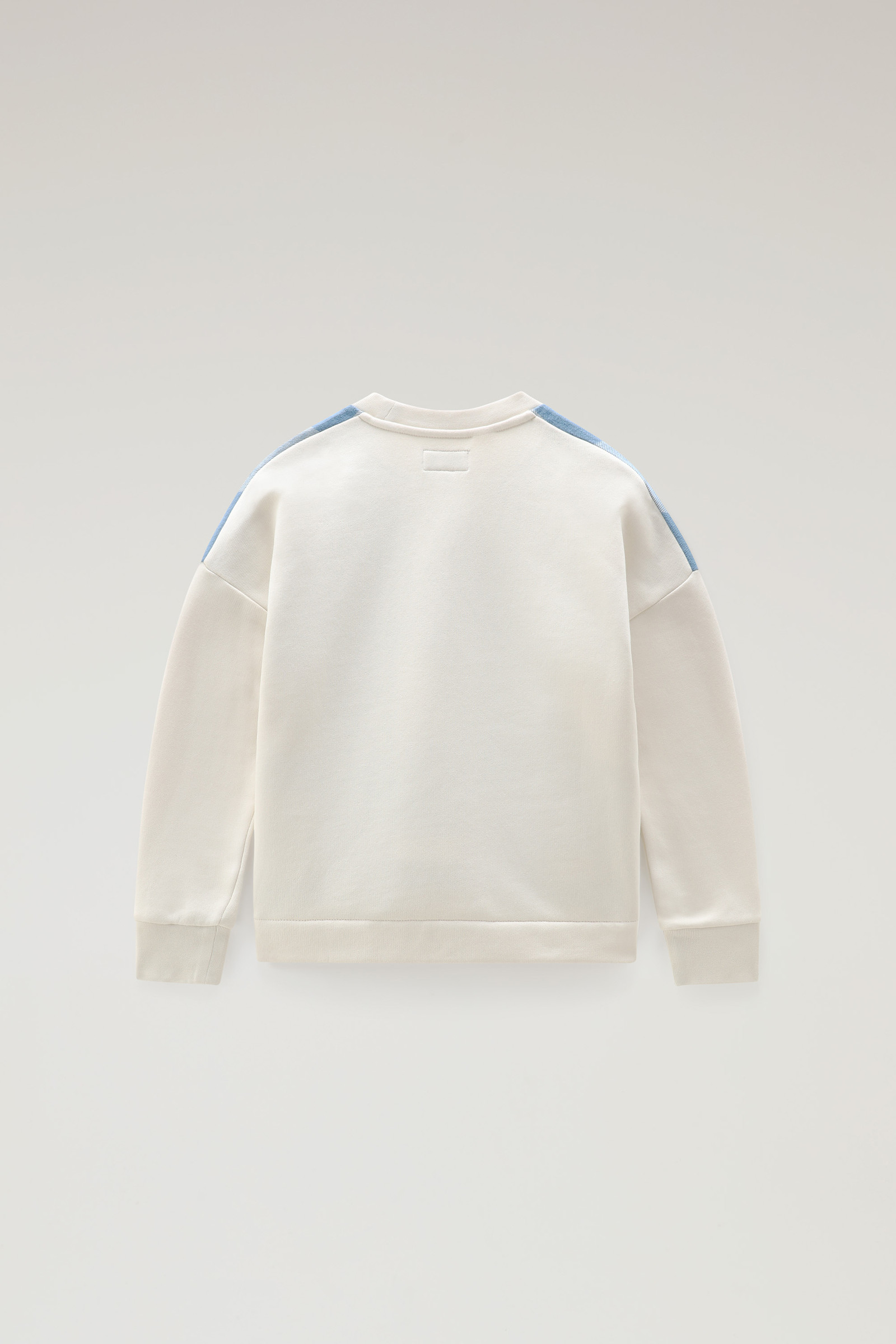 Girls' Buffalo Check Sweatshirt in Cotton Beige photo 5 | Woolrich