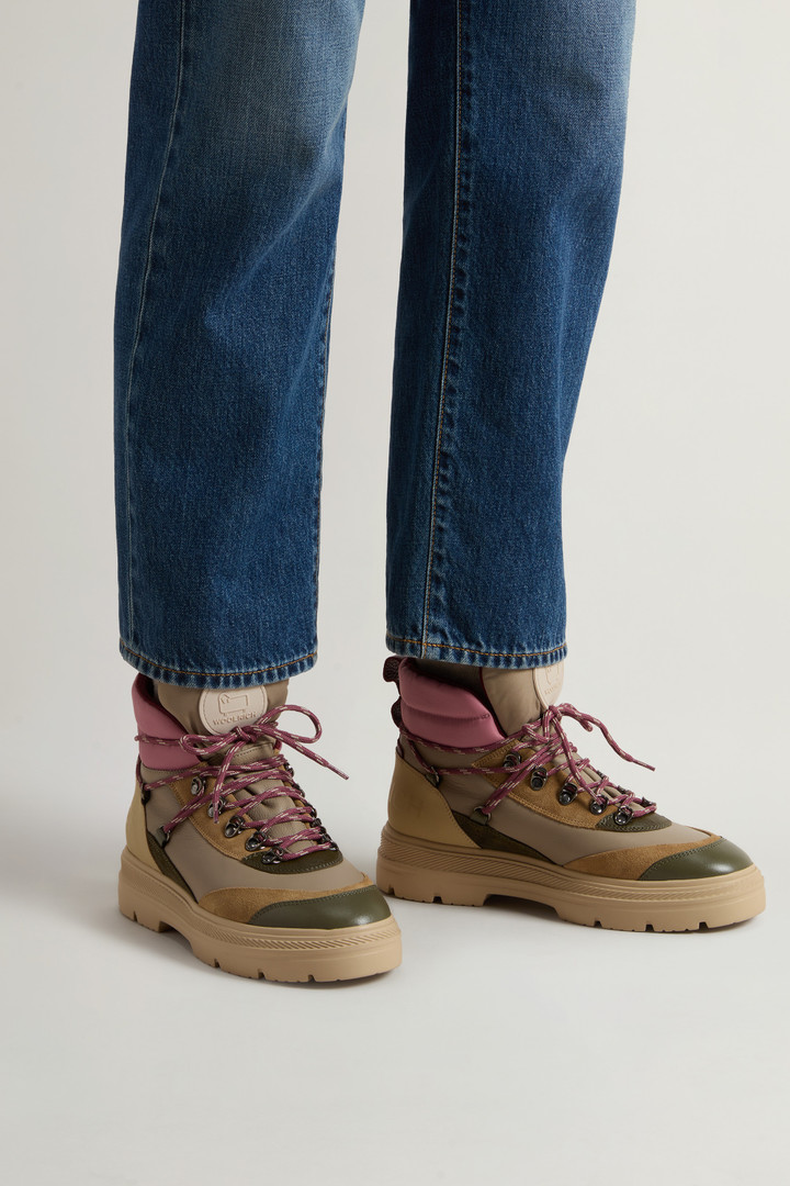 Leather Military Ankle Boots Beige photo 6 | Woolrich