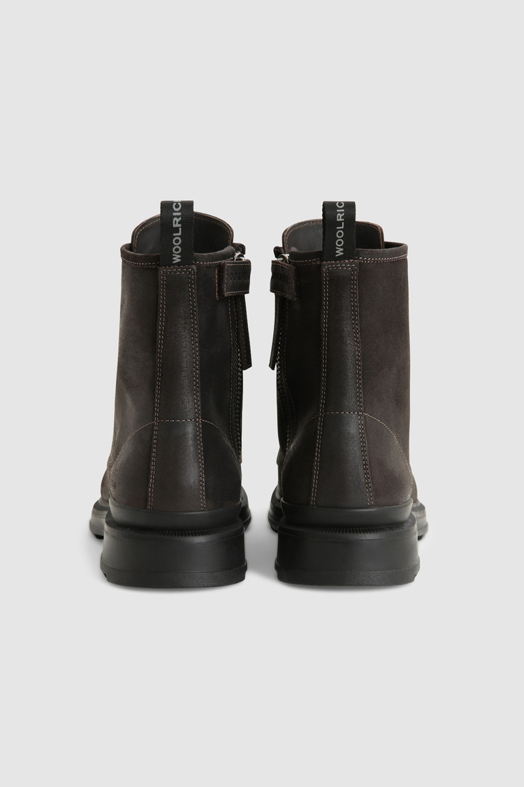 Bottes Work en daim graissé